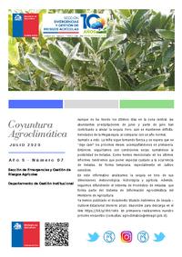 Coyuntura Agroclimática - julio 2020