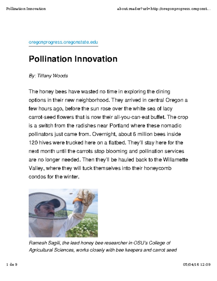 Pollination innovation