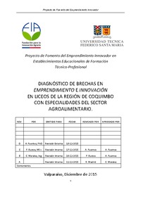 Diagnóstico de brechas en emprendimiento e innovación en liceos de la región de Coquimbo