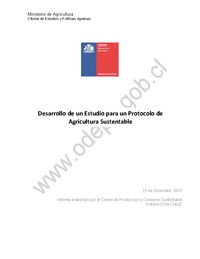 Desarrollo de un Estudio para un Protocolo de  Agricultura Sustentable
