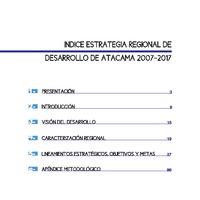 Estrategia Regional de Desarrollo Atacama 2007-2017